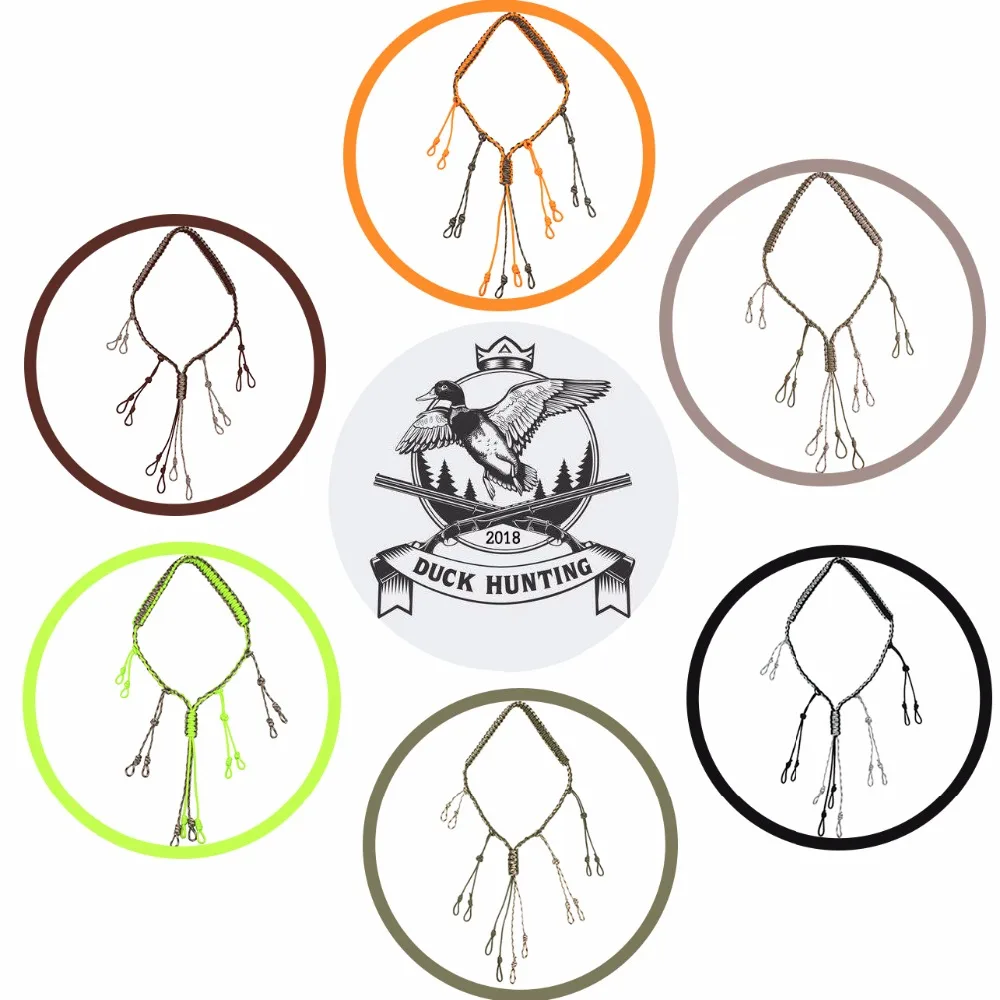 Шнурок PSKOOK Duck Call с 12 регулируемыми петлями охотничьи вызовы наружный шнурок из