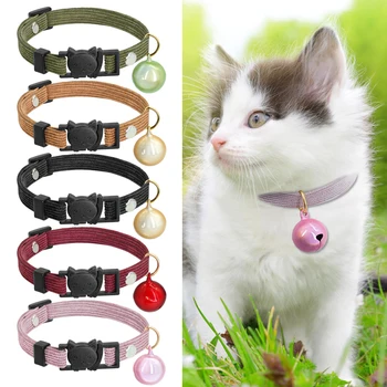 Cute Cat Collar Safety Break Away Kitten Cats Collars With Bell Quick Release Puppy Pet Collar collier chat for Chihuahua
Cute Cat Collar Safety Break Away Kitten Cats Collars With Bell Quick Release Puppy Pet Collar collier chat for Chihuahua