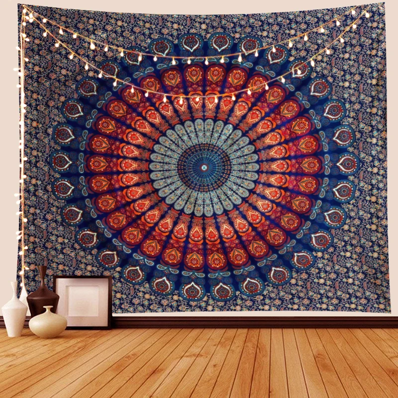 180*230cm India Wall Hanging Psychedelic Mandala Tapestry for Living Room Bohemian Throw Blanket Beach Towel Polyester Mattress
180*230cm India Wall Hanging Psychedelic Mandala Tapestry for Living Room Bohemian Throw Blanket Beach Towel Polyester Mattress