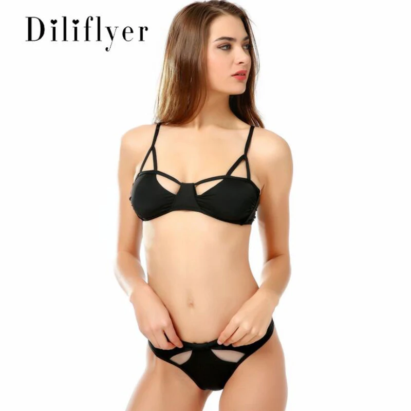 Sexy Push Up Bikini bandage swimwear womens swimsuit Bathing Suits Black Solid Beach Wear Brazilian M95
Sexy Push Up Bikini bandage swimwear womens swimsuit Bathing Suits Black Solid Beach Wear Brazilian M95