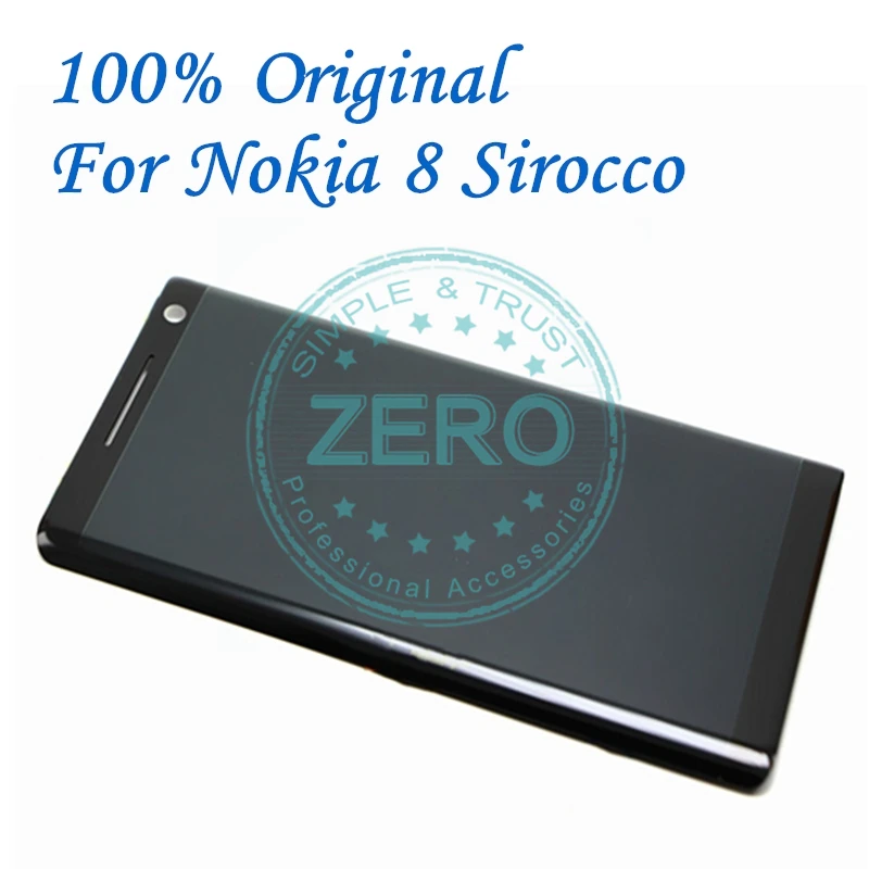 Original For Nokia 8 Sirocco LCD Display Screen 10 Touch Panel For Nokia 8 Sirocco TA-1005 LCD Digitizer Replacement Spare Parts
Original For Nokia 8 Sirocco LCD Display Screen 10 Touch Panel For Nokia 8 Sirocco TA-1005 LCD Digitizer Replacement Spare Parts
