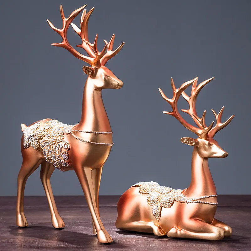 Modern Resin Deer Ornaments Home Livingroom Figurines Crafts Wedding Gift TV Cabinet Office Coffee Desktop Furnishing Decoration
Modern Resin Deer Ornaments Home Livingroom Figurines Crafts Wedding Gift TV Cabinet Office Coffee Desktop Furnishing Decoration