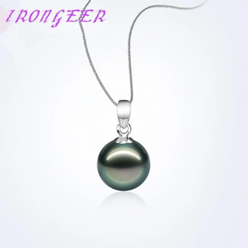 luxury S925 Sterling silver Tahiti style 12mm Perfect round black pearl pendant necklaces jewelry For women Free shipping
luxury S925 Sterling silver Tahiti style 12mm Perfect round black pearl pendant necklaces jewelry For women Free shipping