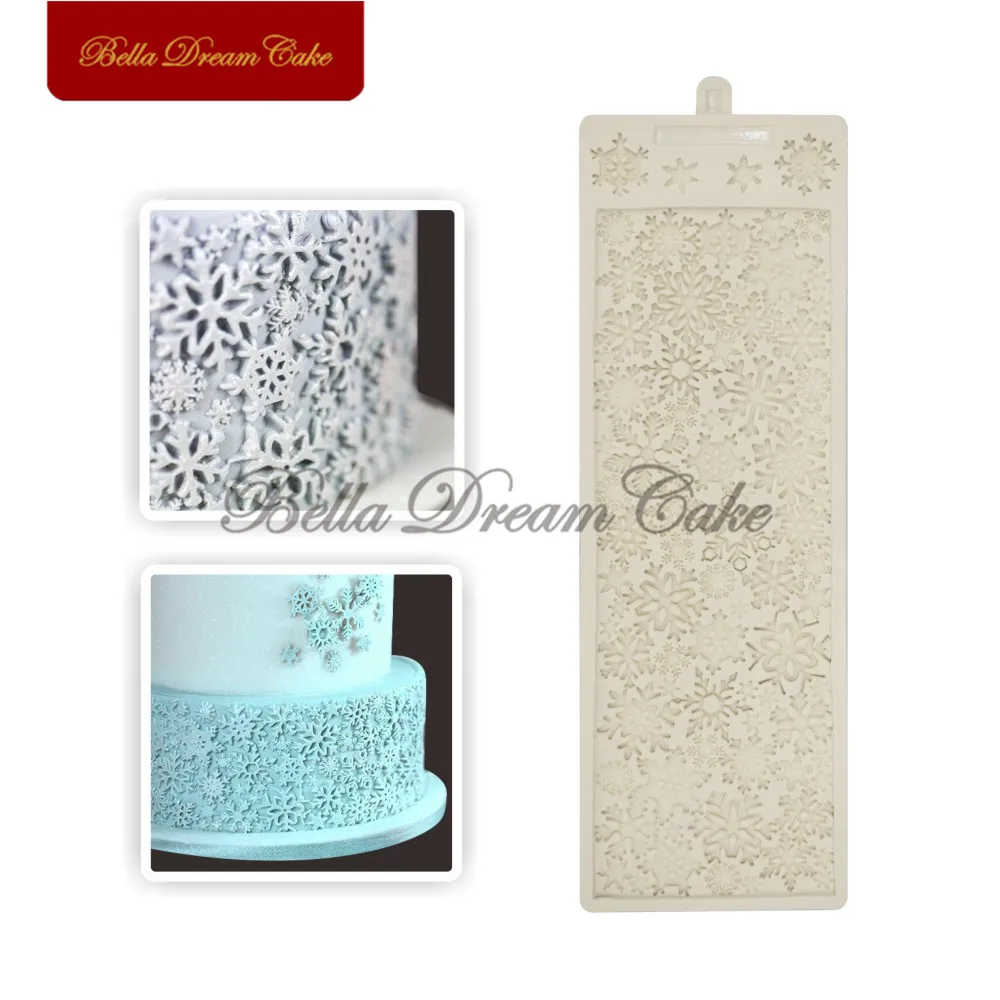 Snowflake Silicone Mold Christmas Cake Border Lace Mat Fondant Cake Decorating Tools Sugarcraft Candy Chocolate Mould Bakeware
Snowflake Silicone Mold Christmas Cake Border Lace Mat Fondant Cake Decorating Tools Sugarcraft Candy Chocolate Mould Bakeware