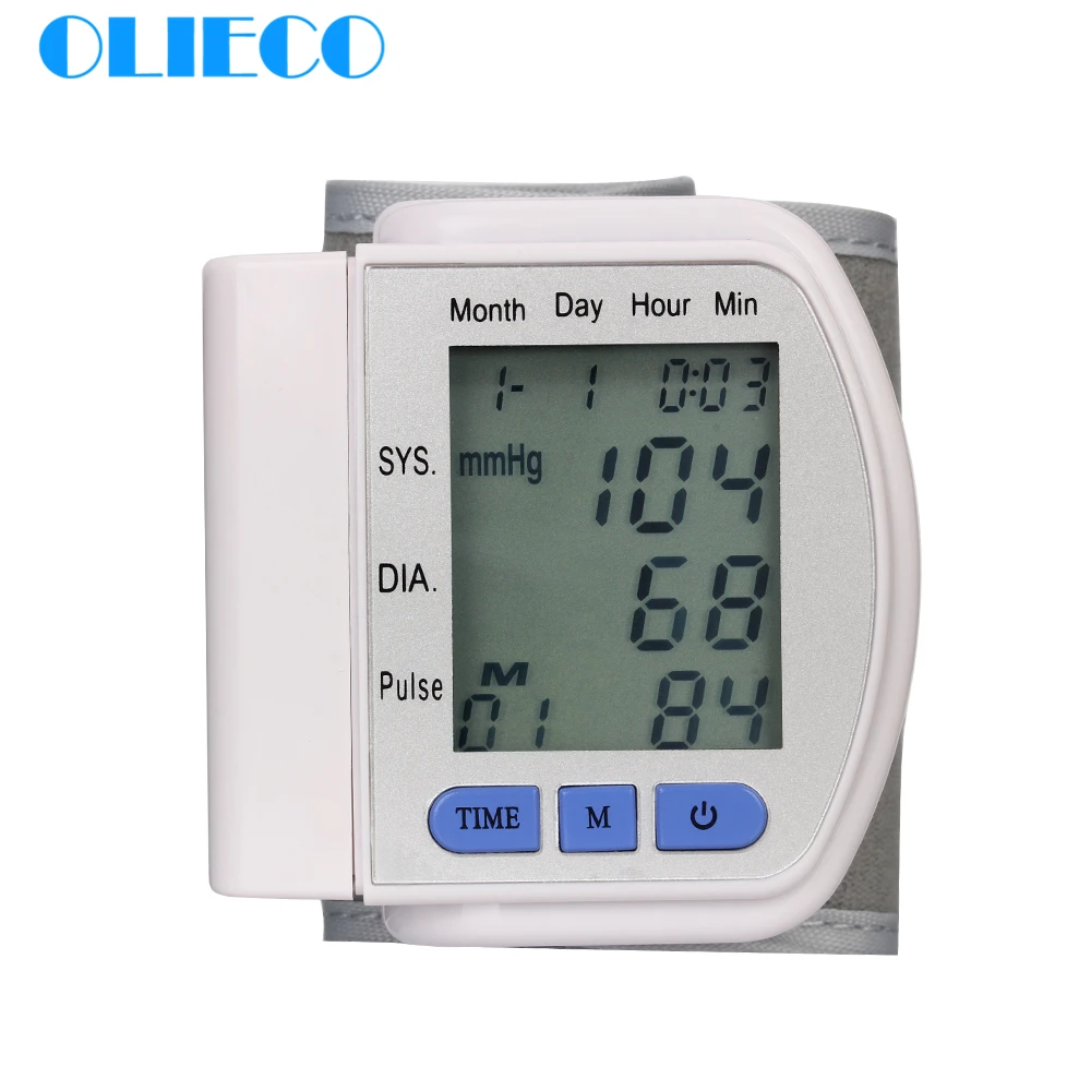 OLIECO Accurate Automatic Digital Wrist Blood Pressure Monitor LCD German Chip Pulse Rate Fitness Tonometer Sphygmomanometer CE
OLIECO Accurate Automatic Digital Wrist Blood Pressure Monitor LCD German Chip Pulse Rate Fitness Tonometer Sphygmomanometer CE