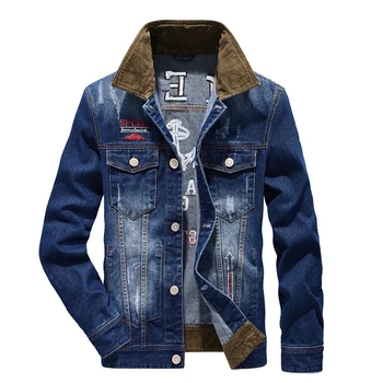 Brand Men's jeans jacket embroidery corduroy casual denim jacket men coat bomber 2019 Autumn Jacket 4XL Hip Hop Streetwear
Brand Men's jeans jacket embroidery corduroy casual denim jacket men coat bomber 2019 Autumn Jacket 4XL Hip Hop Streetwear
