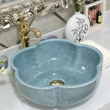 New Europe Style Handmade porcelain wash basin Flower Shape Countertop Ceramic Bathroom Basin Bathroom Sink
New Europe Style Handmade porcelain wash basin Flower Shape Countertop Ceramic Bathroom Basin Bathroom Sink