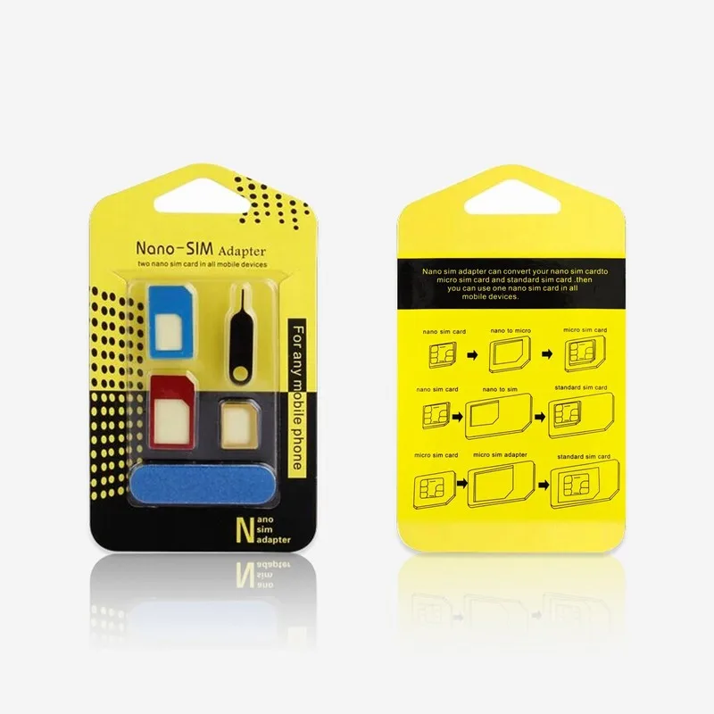 5in1 Nano Micro Standard Sim Card Adapter Kit Converter With Sander Bar Tray Open Needle For iPhone 5S 7 Plus 6S xiaomi redmi 3s
5in1 Nano Micro Standard Sim Card Adapter Kit Converter With Sander Bar Tray Open Needle For iPhone 5S 7 Plus 6S xiaomi redmi 3s