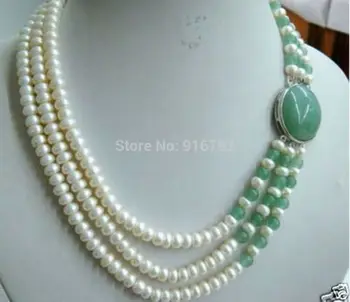 YH@CS >>>Charming Women's Jewelry 3 row white freshwater pearl stone necklace &aa **A good
YH@CS >>>Charming Women's Jewelry 3 row white freshwater pearl stone necklace &aa **A good
