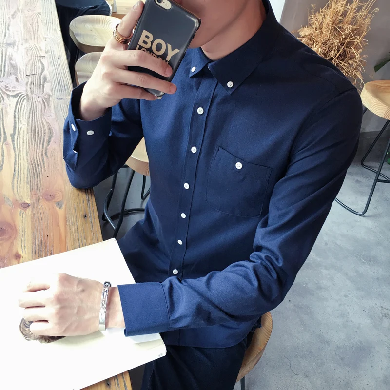 New 2019 Men's Pure Cotton Shirt Slim Fit Fashion Long Sleeve Casual Business Shirts Men Dress Shirts High Quality Camisas 5XL
New 2019 Men's Pure Cotton Shirt Slim Fit Fashion Long Sleeve Casual Business Shirts Men Dress Shirts High Quality Camisas 5XL