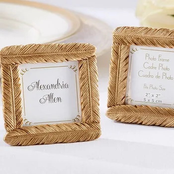 50pcs/Lot Gold Resin Feather Photo Frame Baby Shower Favors And Gifts Wedding Party Giveaway Souvenirs
50pcs/Lot Gold Resin Feather Photo Frame Baby Shower Favors And Gifts Wedding Party Giveaway Souvenirs