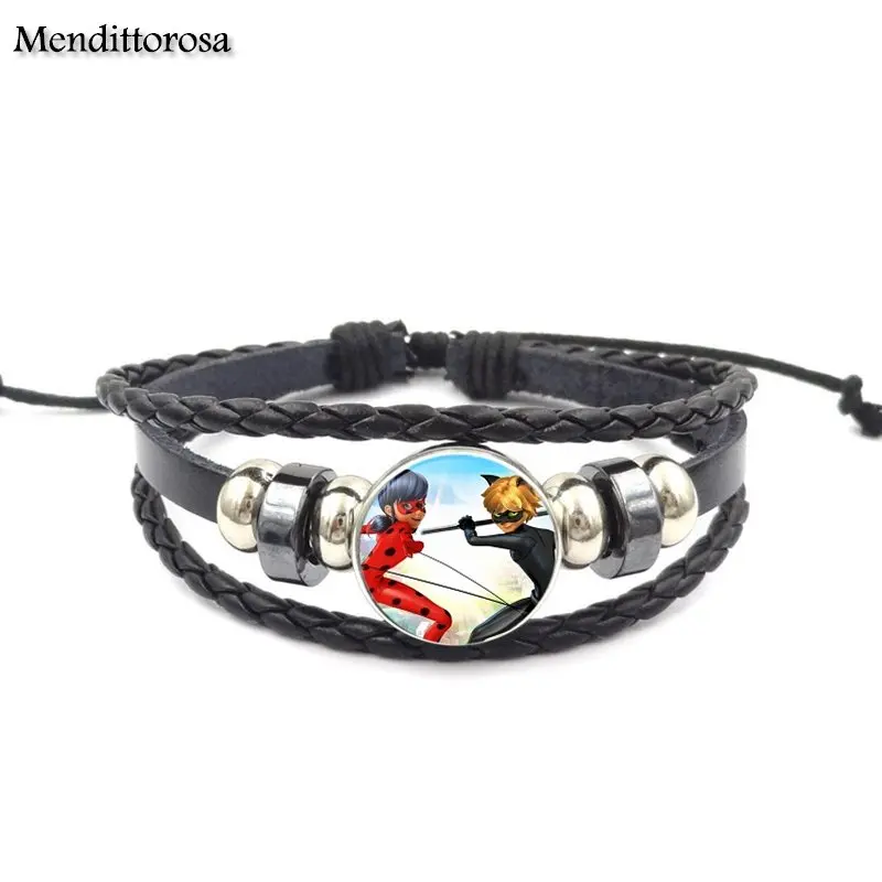 Mendittorosa Glass Crystal Black Leather Bracelet Bangle For Women Round Charm Jewelry Gifts Boy Lady Bug
Mendittorosa Glass Crystal Black Leather Bracelet Bangle For Women Round Charm Jewelry Gifts Boy Lady Bug