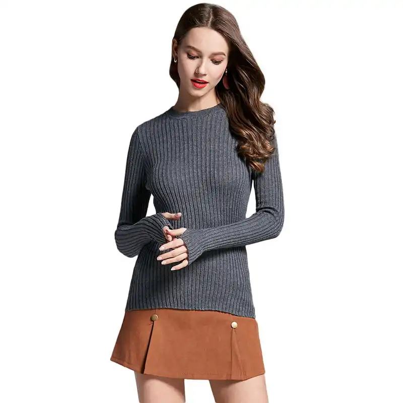 women's sweater with thumb holes