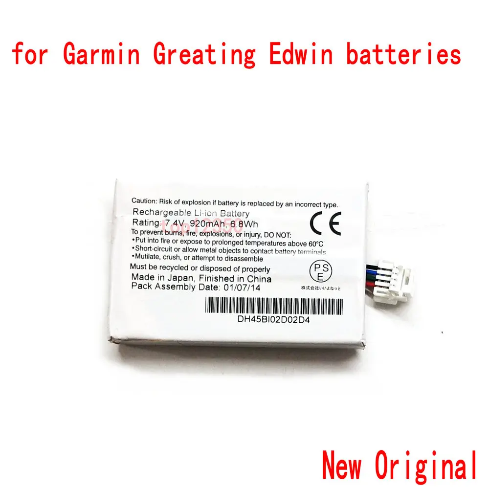 100% NEW Original 7.4V 6.8WH 920mAh Li-ion Battery for Garmin Greating Edwin For Garmin BMW navigator V batteries
100% NEW Original 7.4V 6.8WH 920mAh Li-ion Battery for Garmin Greating Edwin For Garmin BMW navigator V batteries