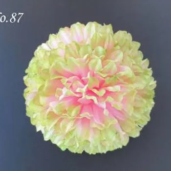 24 PCS 4" Silk C- Flower With Clip Hair Accessories Retail Wholesale Fashion