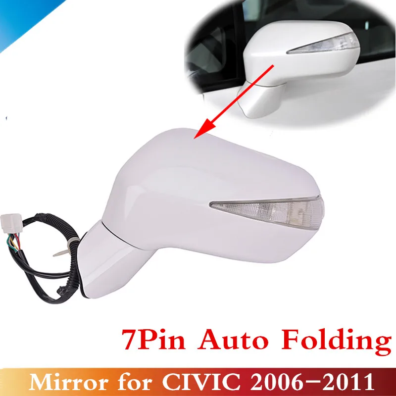 CAPQX Electric auto folding closed with LED Turn Signal Rearview Mirror 76250-SNB-H01 For CIVIC FA1 FD2 FD1 2006-2011 7pin
CAPQX Electric auto folding closed with LED Turn Signal Rearview Mirror 76250-SNB-H01 For CIVIC FA1 FD2 FD1 2006-2011 7pin