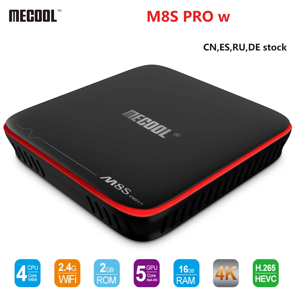 Mecool M8S Pro W Android Voice 4K TV Box Amlogic S905W Quad Core 2GB DDR3 16GB 2.4G WiFi Movie Voice Control Set-top Box PK X96
Mecool M8S Pro W Android Voice 4K TV Box Amlogic S905W Quad Core 2GB DDR3 16GB 2.4G WiFi Movie Voice Control Set-top Box PK X96