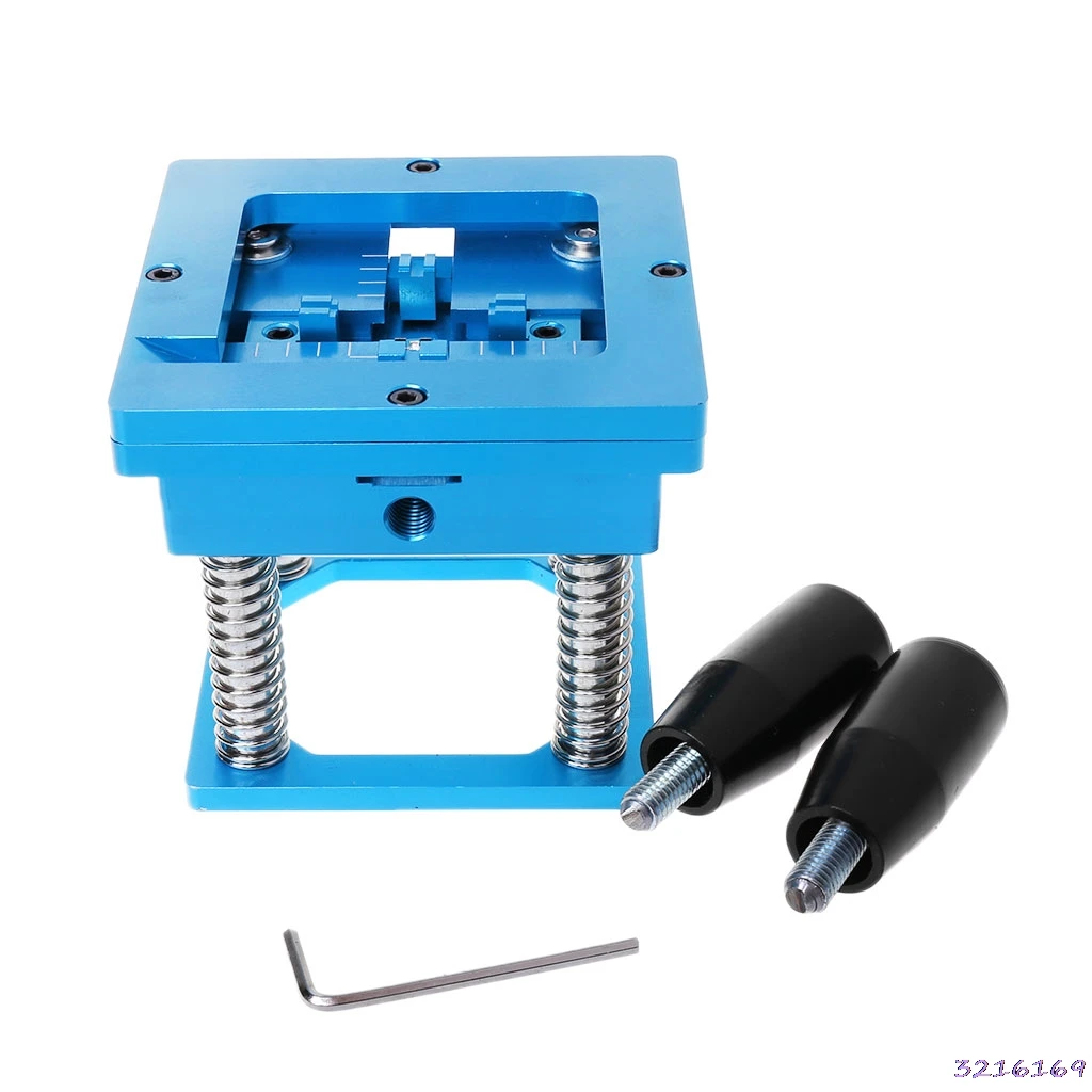 Blue BGA Reballing Station With Handle For 90mm x 90mm Template Holder Jig
Blue BGA Reballing Station With Handle For 90mm x 90mm Template Holder Jig