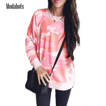 2018 Fashion Sweatshirt Women Pullovers Camo Printed Hoodies Sweatshirts Cotton Tops Women Sudaderas Long Sleeve Hooded
2018 Fashion Sweatshirt Women Pullovers Camo Printed Hoodies Sweatshirts Cotton Tops Women Sudaderas Long Sleeve Hooded