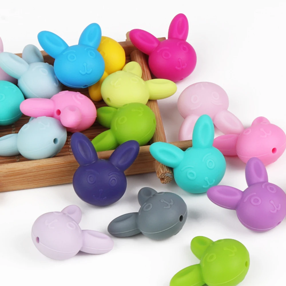 TYTY.HU 10PCS Silicone Rabbit Beads Baby Teething Pacifier Clips Accessories Mini Teether Beads BPA FREE
TYTY.HU 10PCS Silicone Rabbit Beads Baby Teething Pacifier Clips Accessories Mini Teether Beads BPA FREE