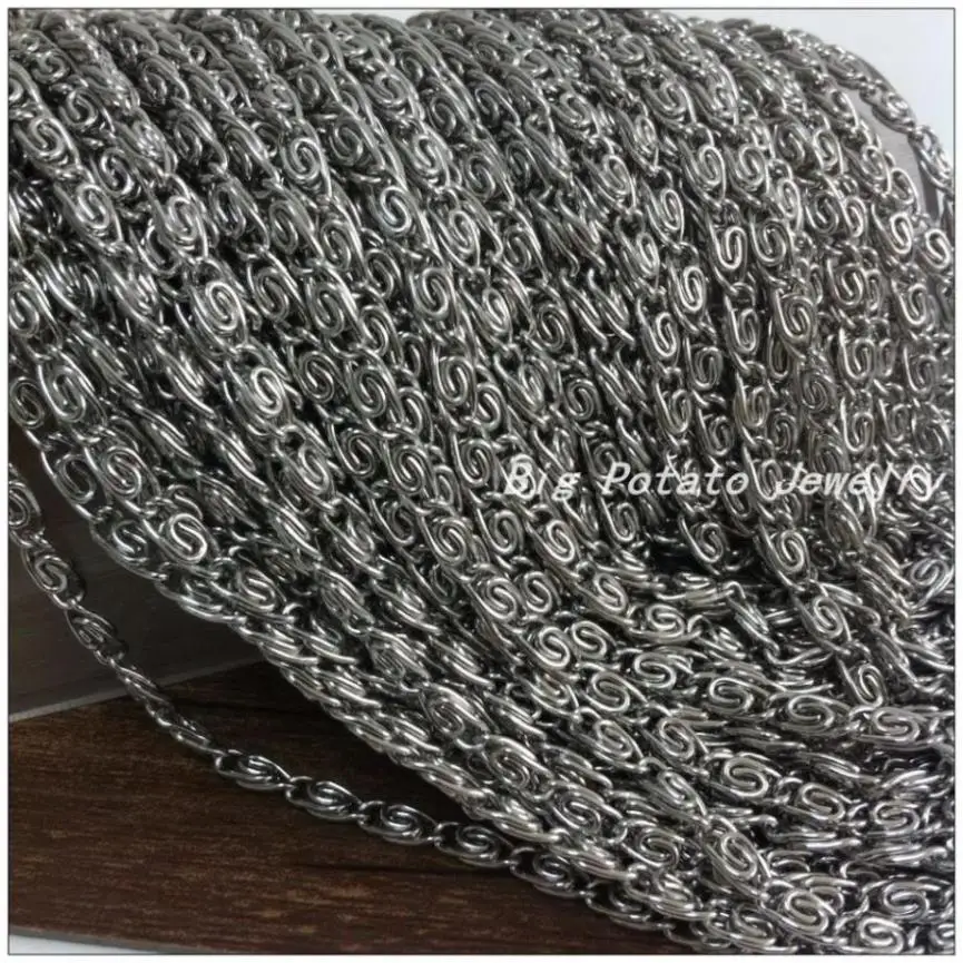 5M/10M Normal Wholesale 5mm Strong Fashion Stainless Steel Accessory Silver Chain DIY Jewelry Finding For Pendant,High Quality
5M/10M Normal Wholesale 5mm Strong Fashion Stainless Steel Accessory Silver Chain DIY Jewelry Finding For Pendant,High Quality