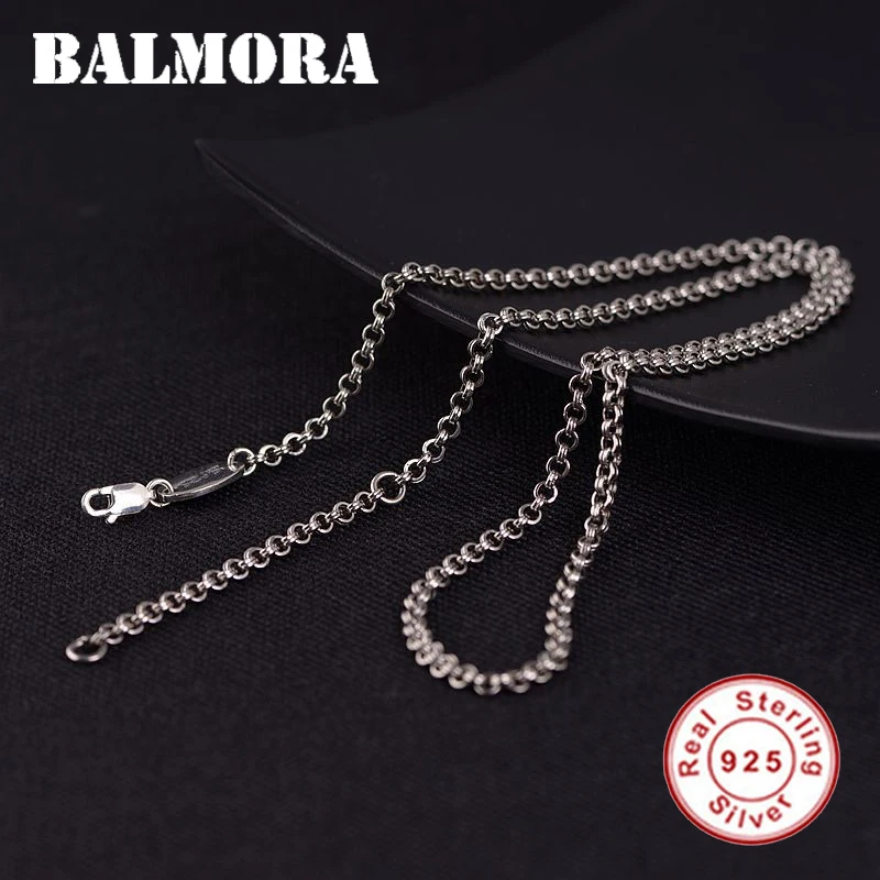 BALMORA 100% Real 925 Sterling Silver Double Circle Chains Necklaces for Women Men Antique Necklace Accessories JC60154
BALMORA 100% Real 925 Sterling Silver Double Circle Chains Necklaces for Women Men Antique Necklace Accessories JC60154