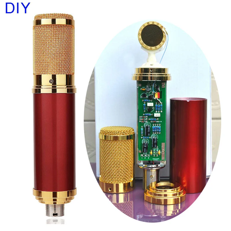 DIY Gold Professional 34mm Capsules Music Audio Studio Sound Recording Condenser Microphone
DIY Gold Professional 34mm Capsules Music Audio Studio Sound Recording Condenser Microphone