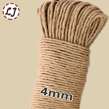 Wholesale 16meter/lot width 4mm Shabby Chic Natural Jute Twine Rustic String Cords Hemp rope Wrap Craft Making Decor Rope
Wholesale 16meter/lot width 4mm Shabby Chic Natural Jute Twine Rustic String Cords Hemp rope Wrap Craft Making Decor Rope