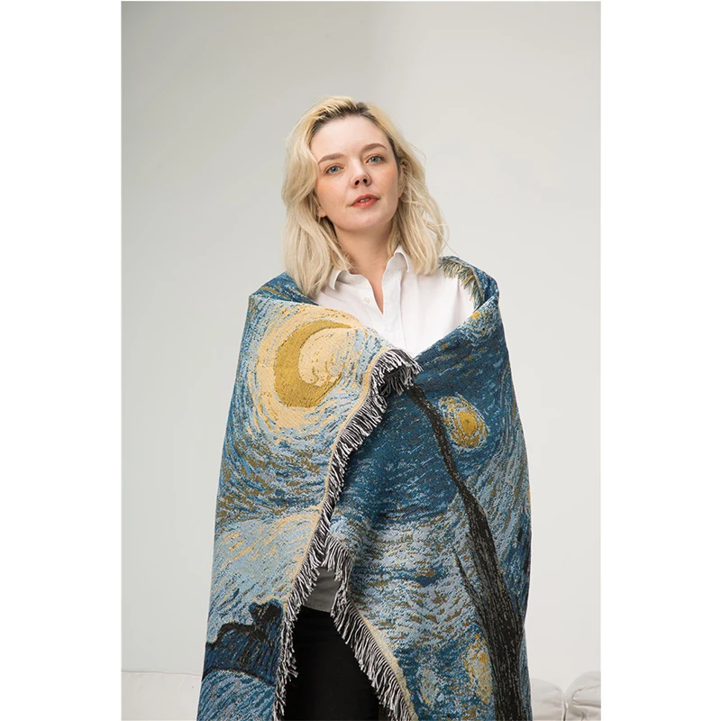 Van Gogh Starry Night Star Tapestry Decorative Bed Blanket Sofa Cover Throw Knitted Thickened Bed Cover Floor Blanket Carpet Mat
Van Gogh Starry Night Star Tapestry Decorative Bed Blanket Sofa Cover Throw Knitted Thickened Bed Cover Floor Blanket Carpet Mat