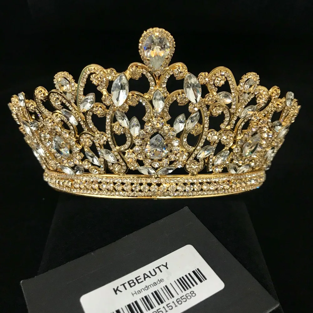 Free DHL Luxury A+Zircon Stones Crown Tiara Gold Bigger Crown Rhinestones Royal Queen Princess Pageant Party Crown Bridesmaids
Free DHL Luxury A+Zircon Stones Crown Tiara Gold Bigger Crown Rhinestones Royal Queen Princess Pageant Party Crown Bridesmaids