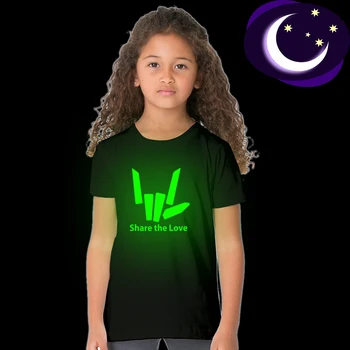 2020 New Fashion Share The Love Childrens Glow In The Dark Tees Boys O-neck Short Sleeves T-shirt Girls Fashion Street Style
2020 New Fashion Share The Love Childrens Glow In The Dark Tees Boys O-neck Short Sleeves T-shirt Girls Fashion Street Style