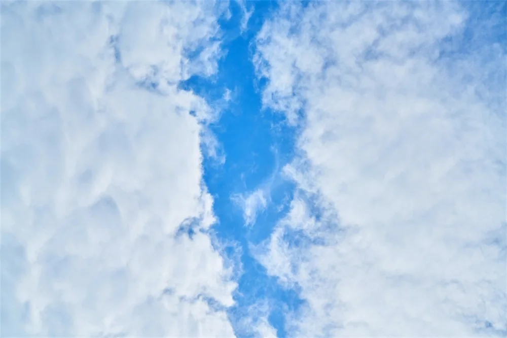 Laeacco голубое небо белые облака живописные фотографии фоны индивидуальные