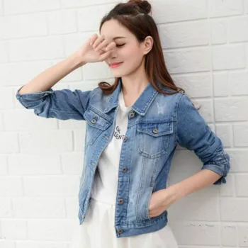 Jeans Jacket Light Blue Bomber Short Denim Jakcets Jaqueta Casual Ripped Jeans Coat Long Sleeve Outwear Jacket Coat
Jeans Jacket Light Blue Bomber Short Denim Jakcets Jaqueta Casual Ripped Jeans Coat Long Sleeve Outwear Jacket Coat