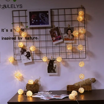 5M 40 Bulbs Balls Rattan Garland LED Lights Decoration For Wedding Party Christmas Decorative String Lights Holiday Lighting
5M 40 Bulbs Balls Rattan Garland LED Lights Decoration For Wedding Party Christmas Decorative String Lights Holiday Lighting