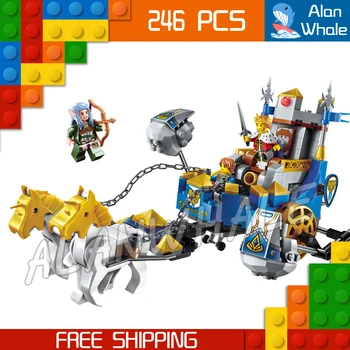 246pcs The War Wagon Human VS Elves King Knights Chariot Archer Model Building Blocks Kit Games Toys Bricks Compatible with Lago 
246pcs The War Wagon Human VS Elves King Knights Chariot Archer Model Building Blocks Kit Games Toys Bricks Compatible with Lago
