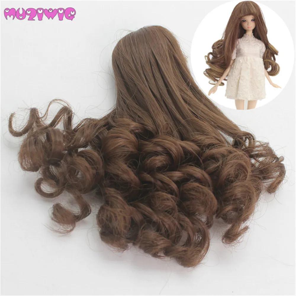 MUZIWIG Synthetic Fiber Long Curly Hair Wigs for BJD SD Dolls with 12.5-14cm Head Circumference Wig Only
MUZIWIG Synthetic Fiber Long Curly Hair Wigs for BJD SD Dolls with 12.5-14cm Head Circumference Wig Only