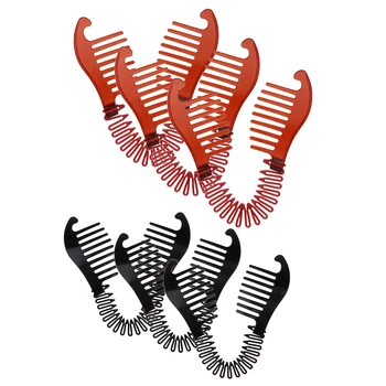6Pcs Hairstyling Clip Bun Donut Twist Braid Ponytail Maker Accessories Brown & Black 16 x 7cm
6Pcs Hairstyling Clip Bun Donut Twist Braid Ponytail Maker Accessories Brown & Black 16 x 7cm