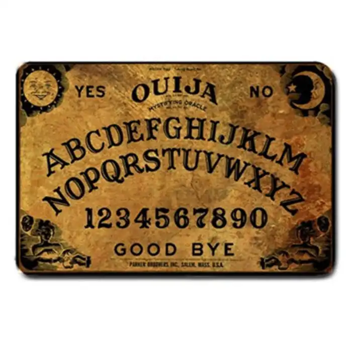 Geek Novelty Funny Ouija Board Game Door Mat Vintage Spirit Board Doormat Indoor Living Room Kitchen Rug Carpet Home Decor Gifts
