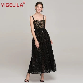 YIGELILA 2019 Summer Women Lace Party Dress Spaghetti Strap Empire Slim Floor Length Embroidery Long Dress Fashion Week 63821
YIGELILA 2019 Summer Women Lace Party Dress Spaghetti Strap Empire Slim Floor Length Embroidery Long Dress Fashion Week 63821