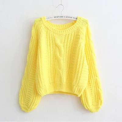 Europe And America Short Twist Wineb Sweater Female Lantern Sleeve Thick 2019 Autumn And Winter Knitted Pullovers 17103
Europe And America Short Twist Wineb Sweater Female Lantern Sleeve Thick 2019 Autumn And Winter Knitted Pullovers 17103