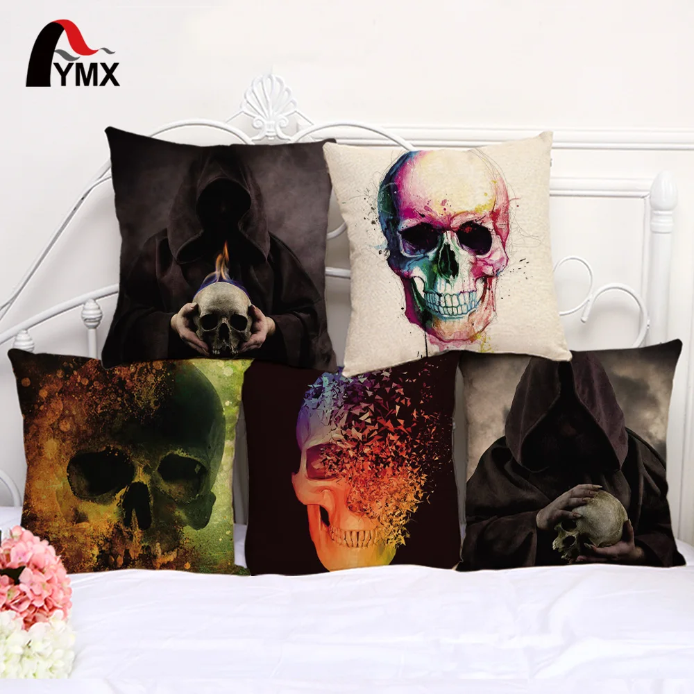 45*45cm Creative Skull Cushions Cover Sets of Car Soft Pillowcase Fashion Skull Cotton and Linen Pillow Cases Home Decoration
45*45cm Creative Skull Cushions Cover Sets of Car Soft Pillowcase Fashion Skull Cotton and Linen Pillow Cases Home Decoration