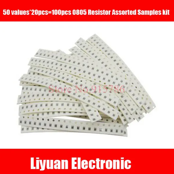 1000pcs 0805 SMD Resistor Kit (3k-4.7M) 1% 50values*20pcs=1000pcs Resistor Assorted Samples kit
1000pcs 0805 SMD Resistor Kit (3k-4.7M) 1% 50values*20pcs=1000pcs Resistor Assorted Samples kit
