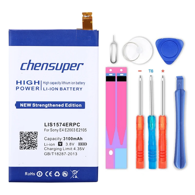 NEW chensuper 3200mAh LIS1574ERPC Li-ion Phone Battery for Sony Xperia E4 E2003 E2033 E2105
NEW chensuper 3200mAh LIS1574ERPC Li-ion Phone Battery for Sony Xperia E4 E2003 E2033 E2105