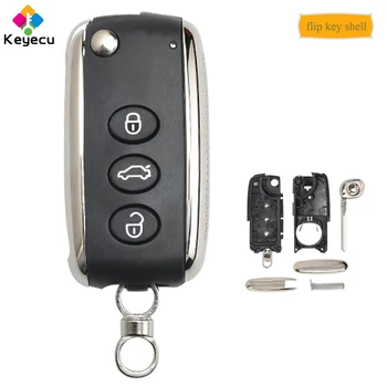 KEYECU Folding Flip Remote Control Car Key Shell Case Housing With 3 Buttons - FOB for Bentley Mulsanne Arnage C*ontinental
KEYECU Folding Flip Remote Control Car Key Shell Case Housing With 3 Buttons - FOB for Bentley Mulsanne Arnage C*ontinental