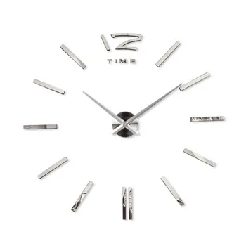 Fashion 3D Super Big size Mirror Silver color metal Waterproof Wall clocks Home Decor 100-130cm
Fashion 3D Super Big size Mirror Silver color metal Waterproof Wall clocks Home Decor 100-130cm