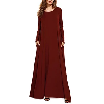 2020 Spring Women Solid Shirts Dress Casual Long Sleeve O-Neck Pockets Long Maxi Dress Elegant Party Kaftan Vestidos Plus Size 7
2020 Spring Women Solid Shirts Dress Casual Long Sleeve O-Neck Pockets Long Maxi Dress Elegant Party Kaftan Vestidos Plus Size 7
