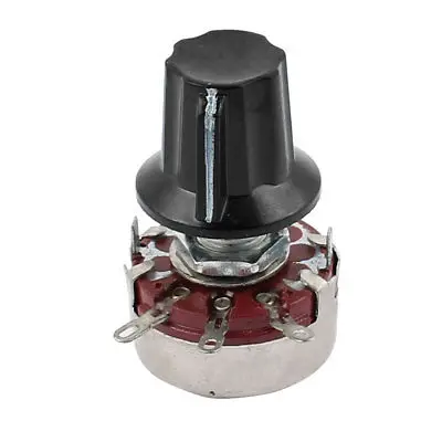 WTH118 Rotary Wirewound Potentiometer 47K 68K 100K 220K 330K 470K 680K 1M Ohm Adjustable Resistance w Cap
WTH118 Rotary Wirewound Potentiometer 47K 68K 100K 220K 330K 470K 680K 1M Ohm Adjustable Resistance w Cap