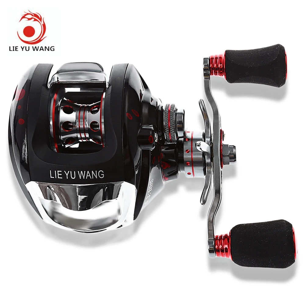 LIEYUWANG 6.3 : 1 Left Right Baitcasting Fishing Reel 12+1BB Water Drop Wheel Centrifugal Brake Fishing Baitcasting Reels
LIEYUWANG 6.3 : 1 Left Right Baitcasting Fishing Reel 12+1BB Water Drop Wheel Centrifugal Brake Fishing Baitcasting Reels