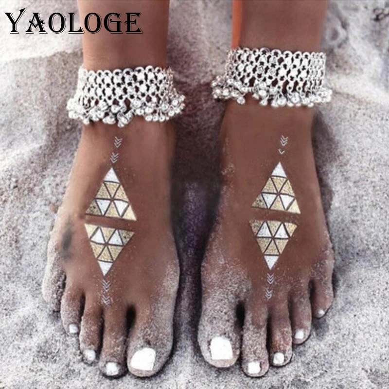 YAOLOGE Hot Sale Retro Ethnic Width Foot Decoration Exaggerated Bell Dangler Beach Anklet Bohemian Style Jewelry For Women New
YAOLOGE Hot Sale Retro Ethnic Width Foot Decoration Exaggerated Bell Dangler Beach Anklet Bohemian Style Jewelry For Women New