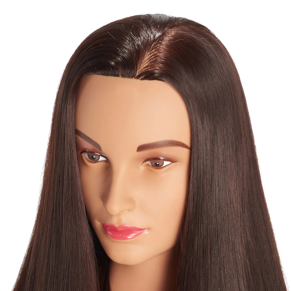 26 28 Maneken Golova Sinteticheskie Dlinnye Volosy Korichnevyj Parik Pricheski Coupons Ru Com